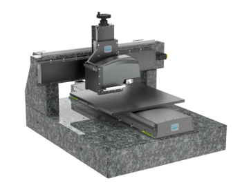 XYZ positioning system for automated inline wafer inspection e.g. layer thickness measurement | travels in XY up to 650 mm, Z 100 mm XYZ positioning system for automated inline wafer inspection e.g. layer thickness measurement | travels in XY up to 650 mm, Z 100 mm