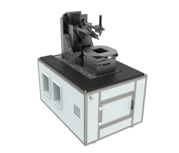 8-Axis Positioning System / Goniometer for inspection of displays | Fixture for swiveling sensors | Travels XY up to 100 mm, Z 230 mm - Inspection and Mikroscopy