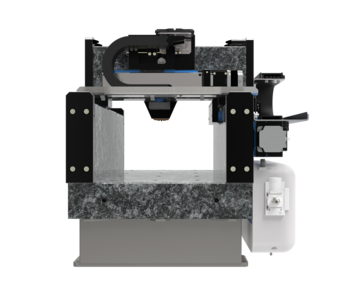 XYZ AFM gantry for wafer inspection, microscopy | travel up to 550 x 1550 mm | air bearing, ball screw, belt, stepper motor XYZ AFM gantry for wafer inspection, microscopy | travel up to 550 x 1550 mm | air bearing, ball screw, belt, stepper motor