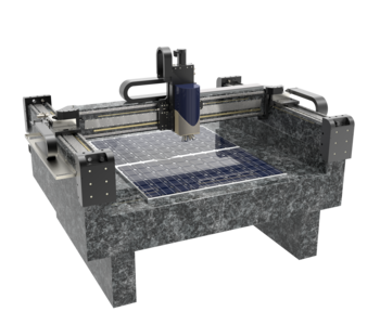 XYZ positioning system for inspection & metrology by laser, optics e.g. solar cells, wafers | Stroke 1200 x 1400 x 200 mm - Inspection and Mikroscopy