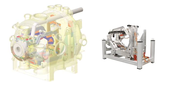 Vakuumkammer mit Kamera- und Detectormanipulator Resonant Inelastic X-ray Scattering